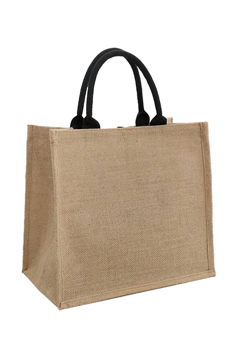 Aztec Burlap Beach Bag Mandala