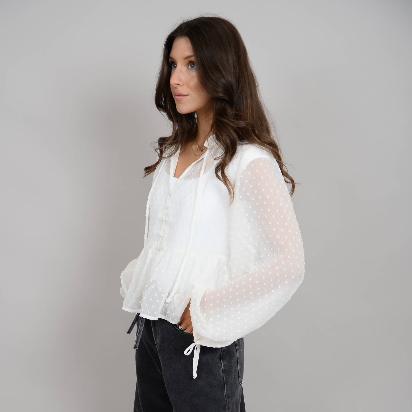 RD Style - TRICIA PUFF LONG SLEEVE TOP
