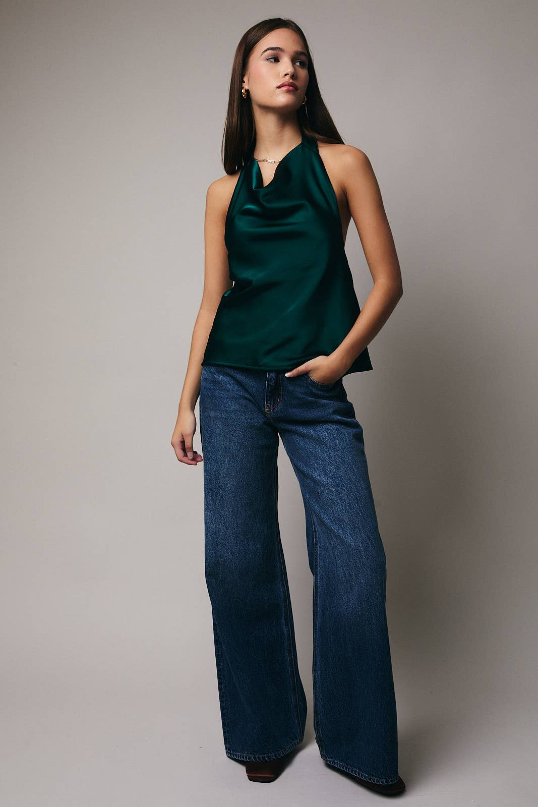 Sunday Edition Hunter Green Halter