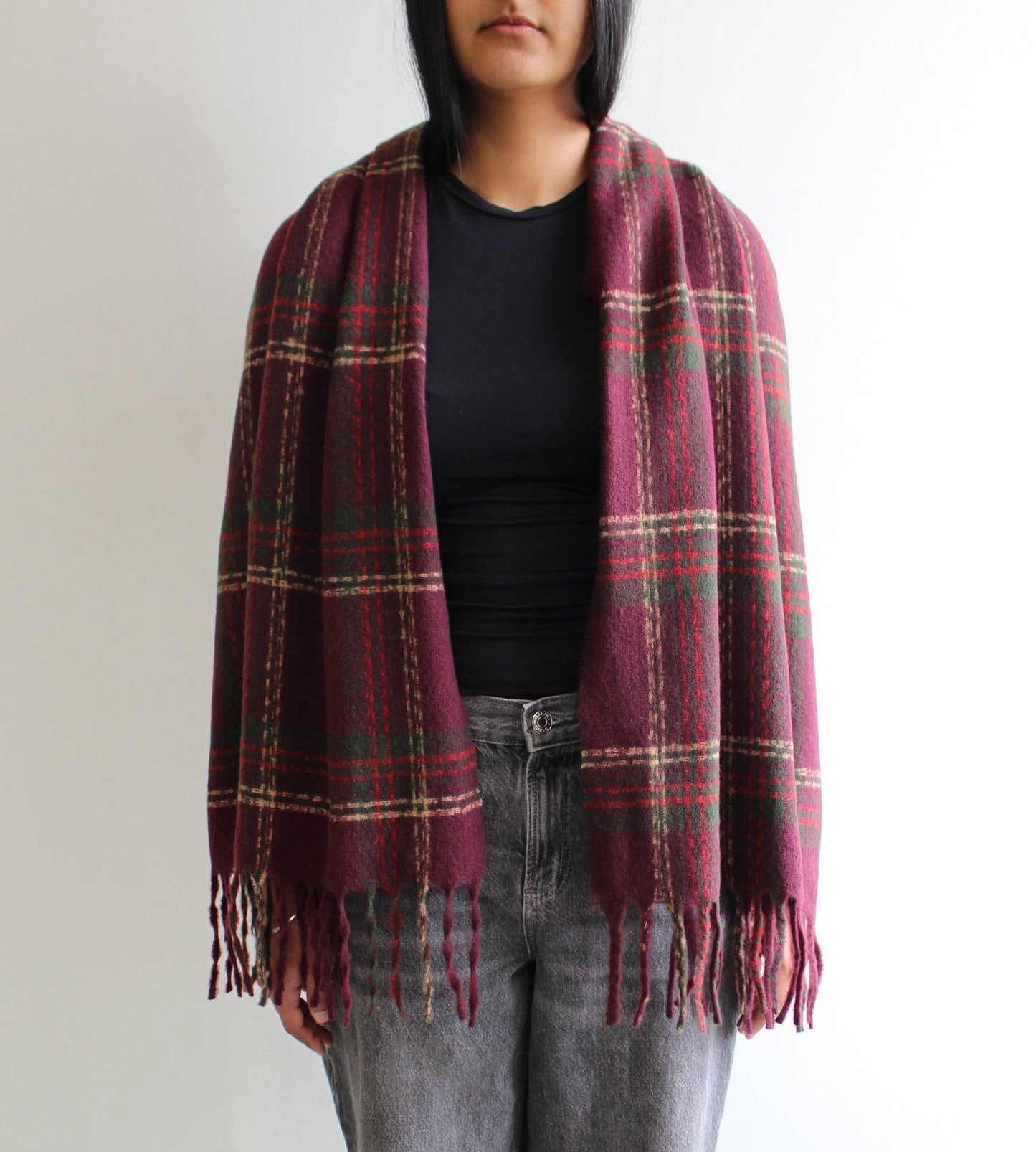 La-a SOLE - Carol Winter Scarf | Burgundy