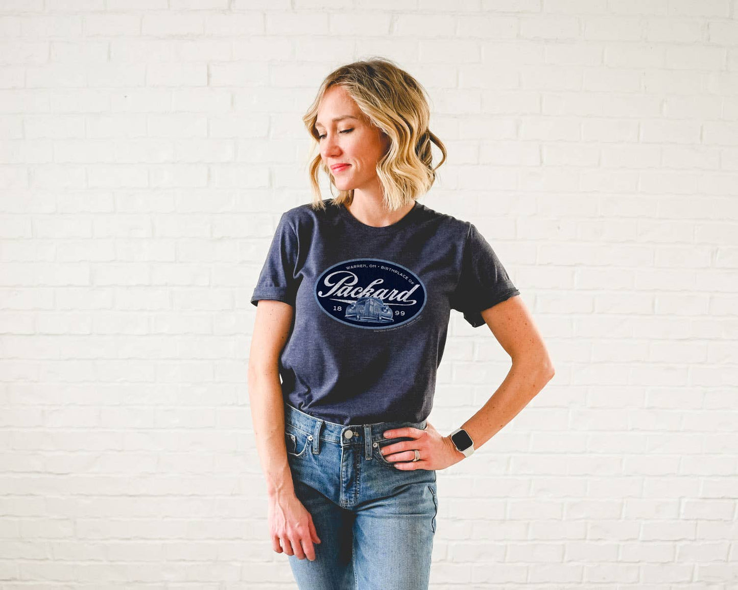 Packard Navy Tonal Car Vintage Grill Unisex Fit