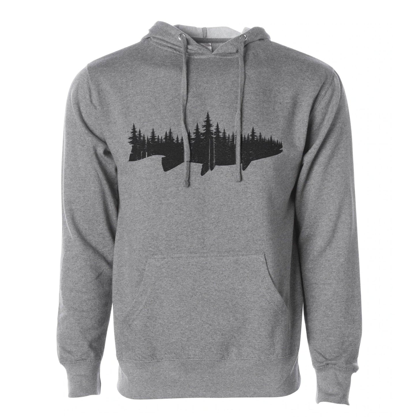 Black Lantern Fish and Forest Men's Hoodie