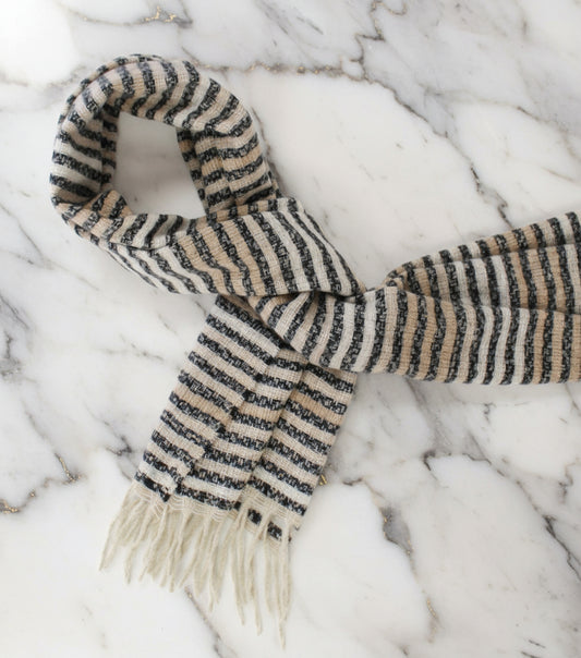 La-a SOLE - Hazel Winter Scarf | Striped