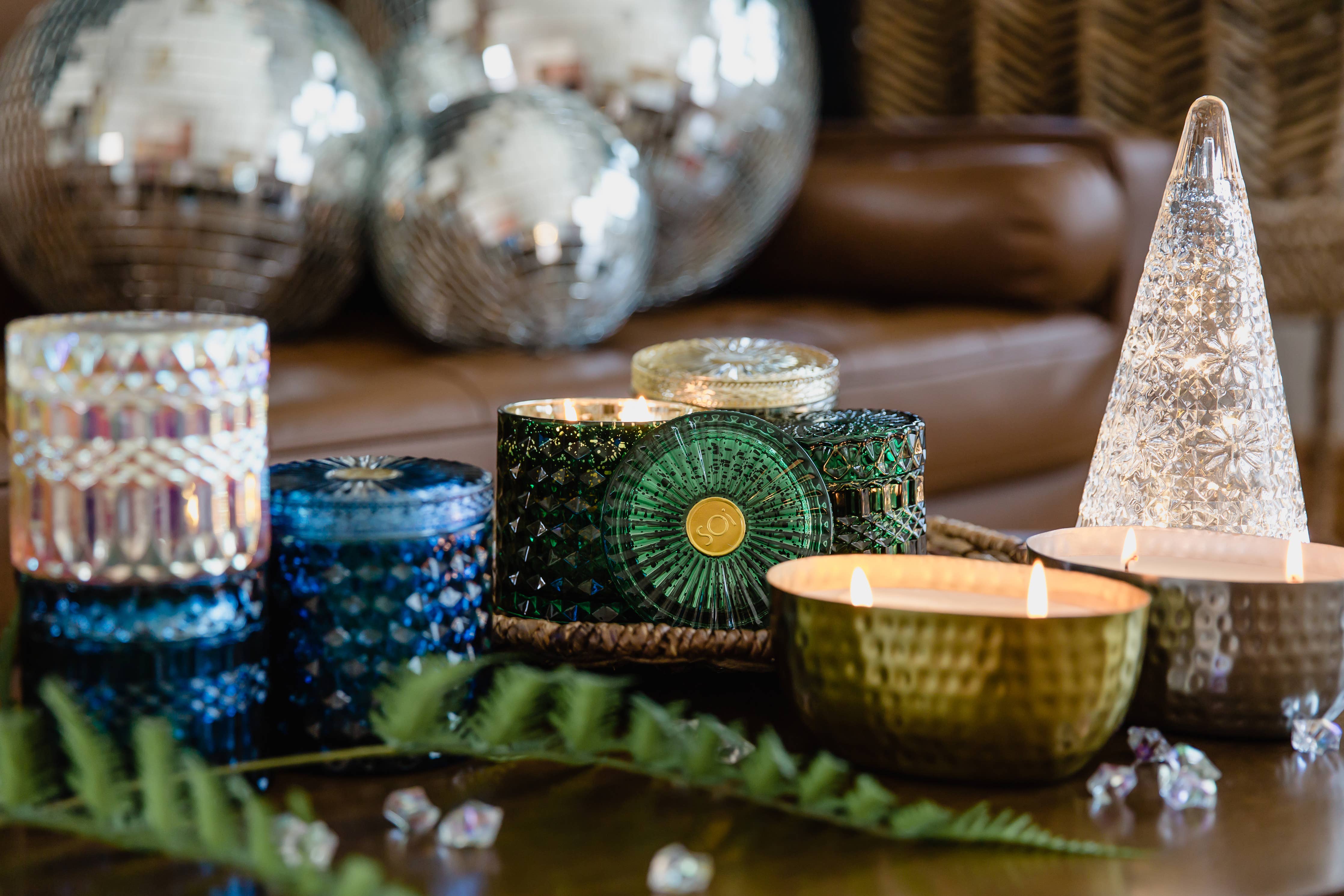 The SOi Company Blue Spruce 8oz Petite Candle Shimmer DDBooski