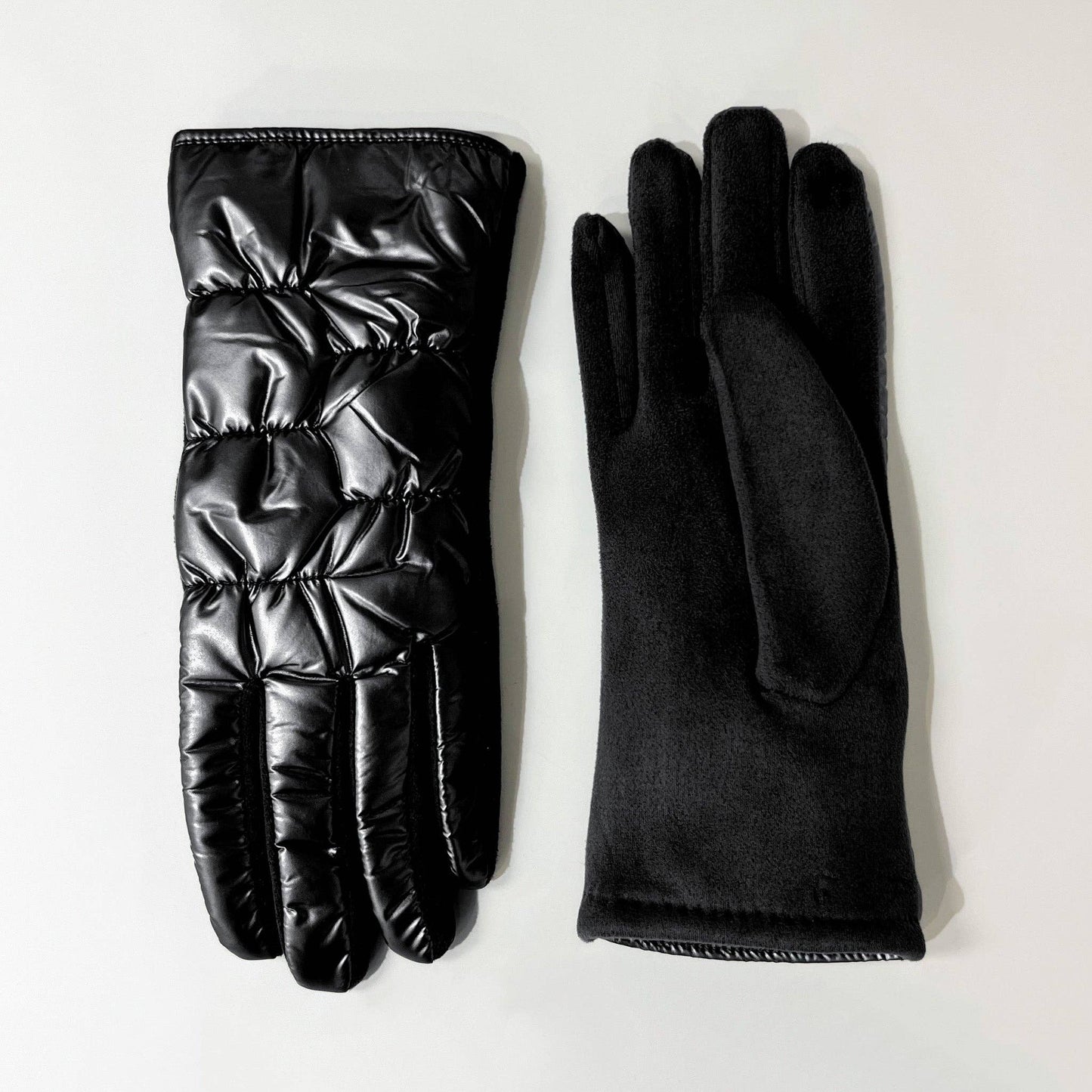 La-a SOLE - Puffer Gloves | Black