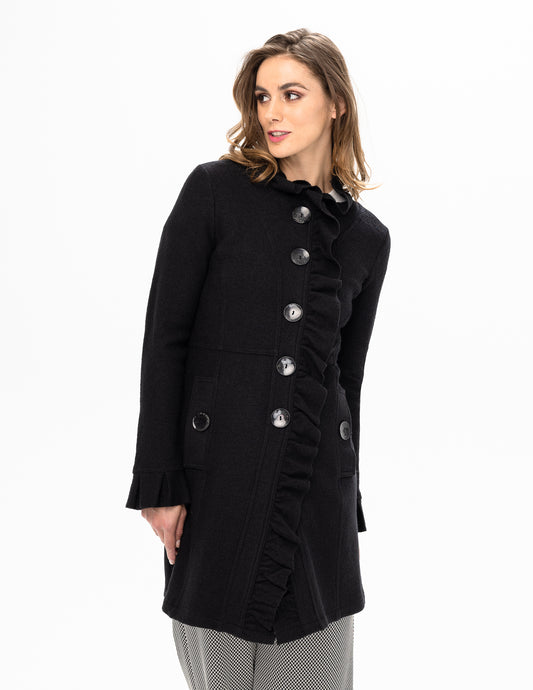 Renuar Boiled Wool Jacket Black