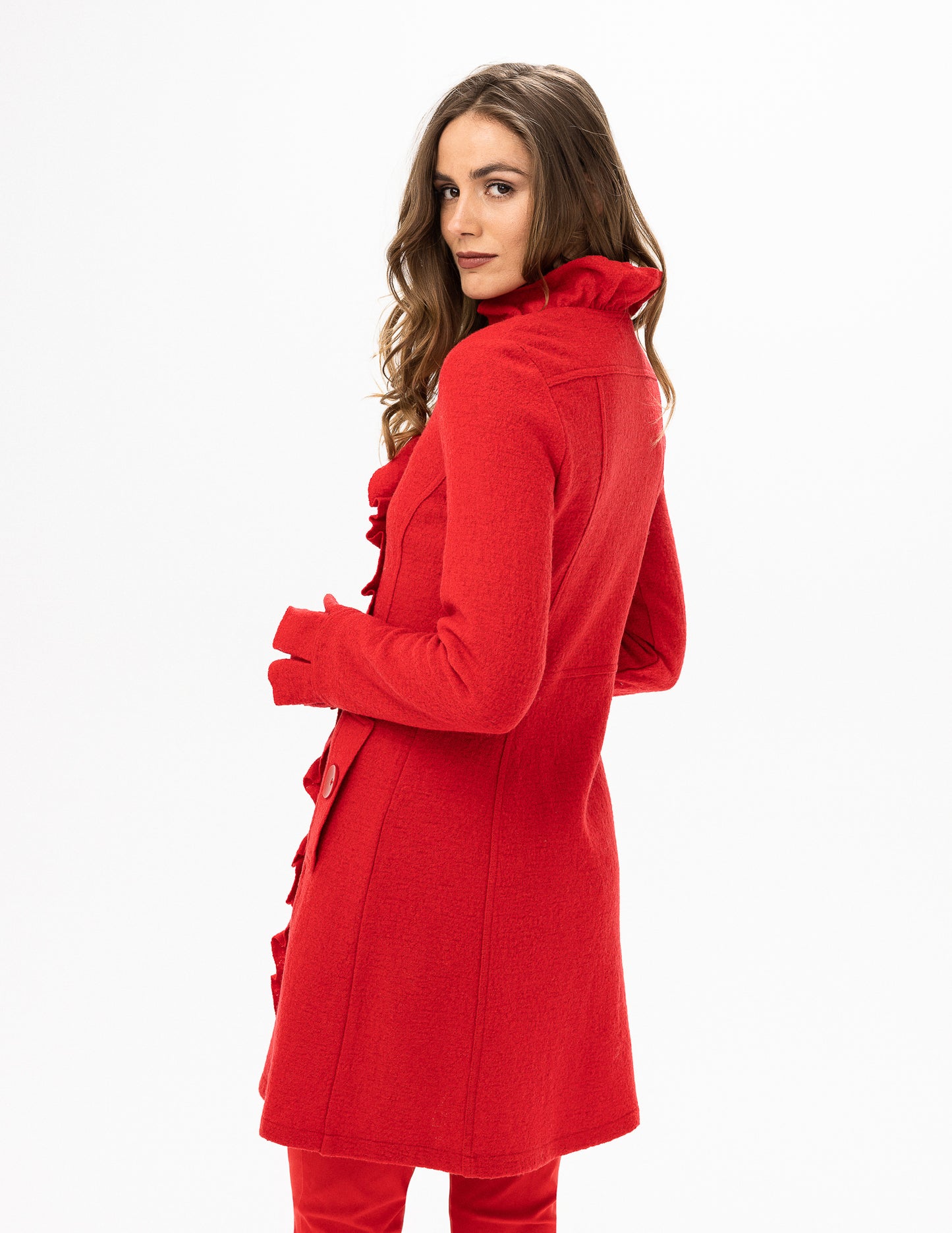 Renuar Boiled Wool Jacket Ferrari