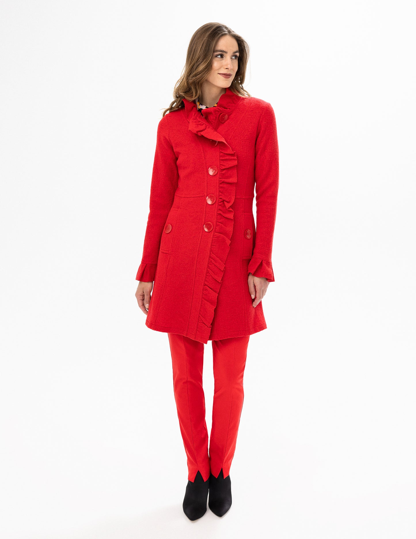 Renuar Boiled Wool Jacket Ferrari