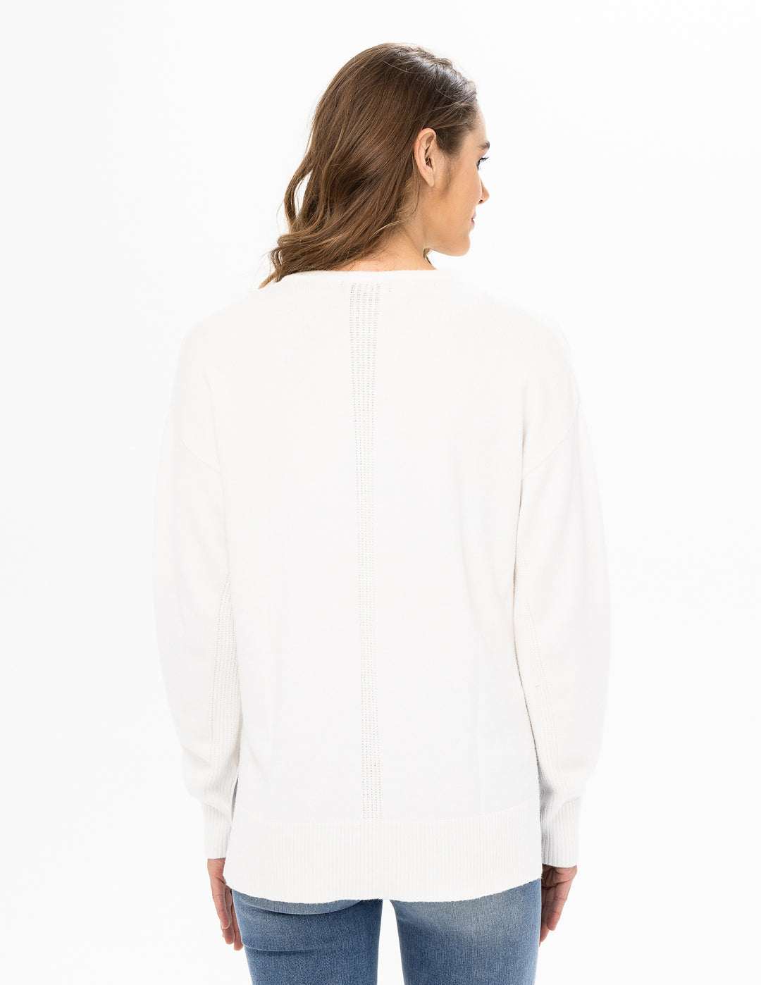 Renuar Sweater with Pockets Brown Sugar