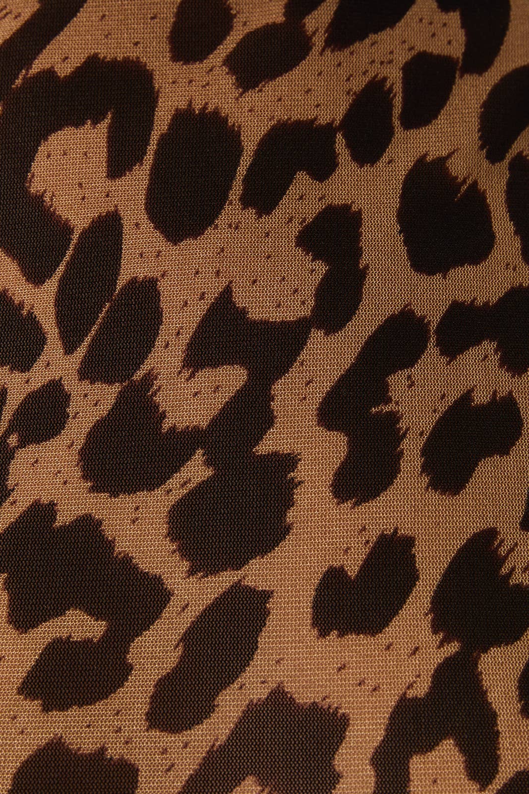 Sunday Edition Leopard Mesh Mockneck