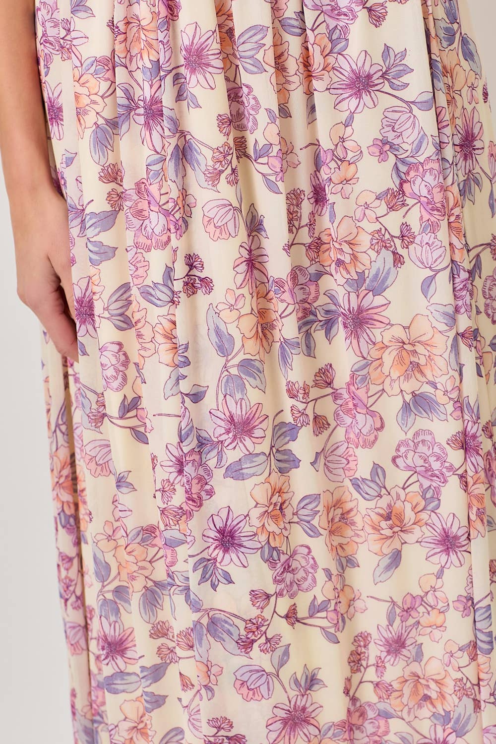 Mystree Floral Pleated Dress