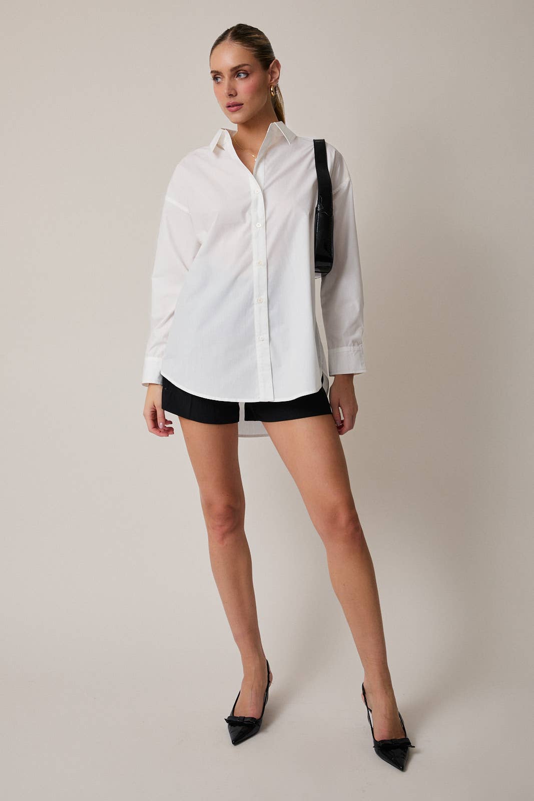 Sunday Edition White Button Blouse