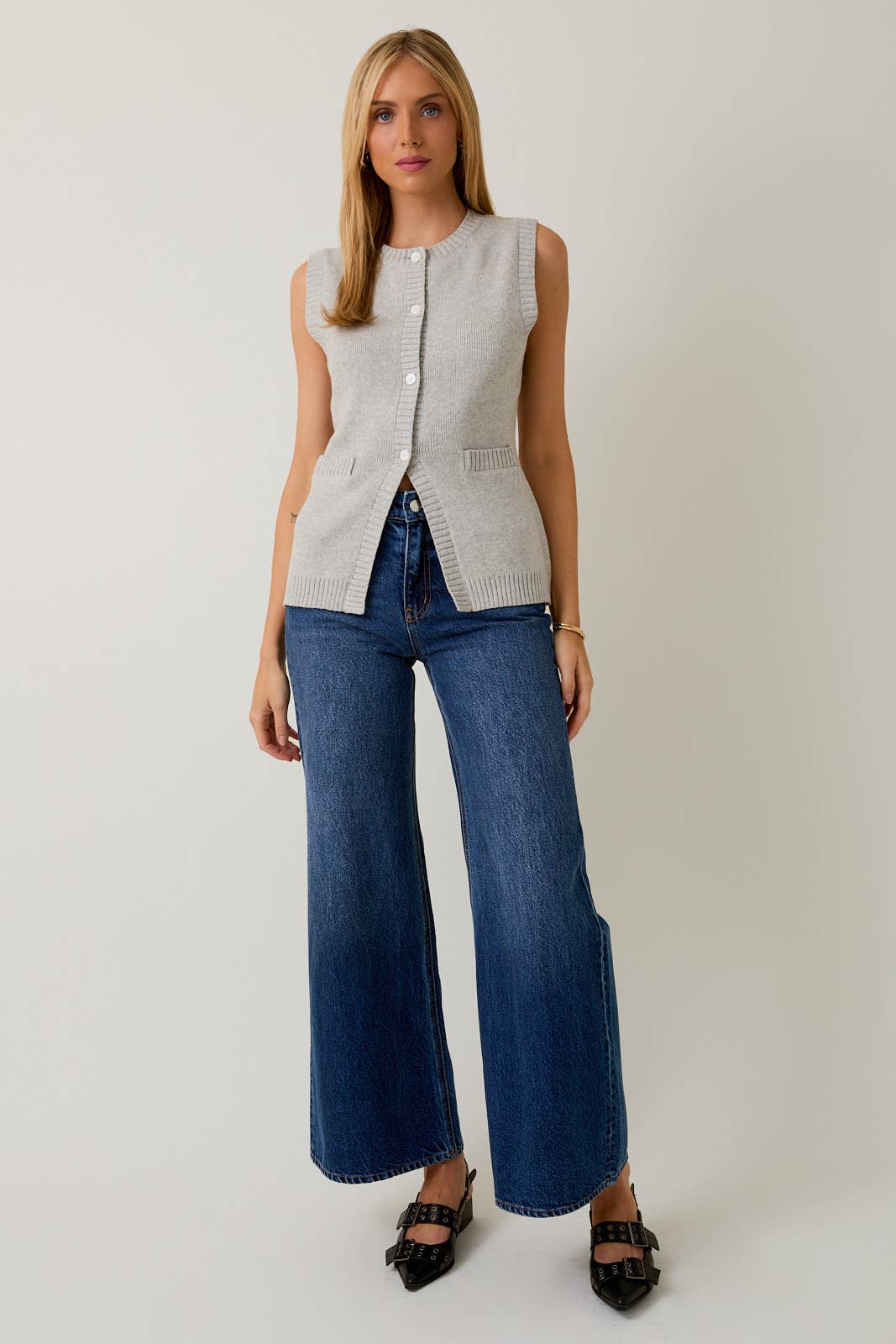 Sunday Edition Button Down Vest