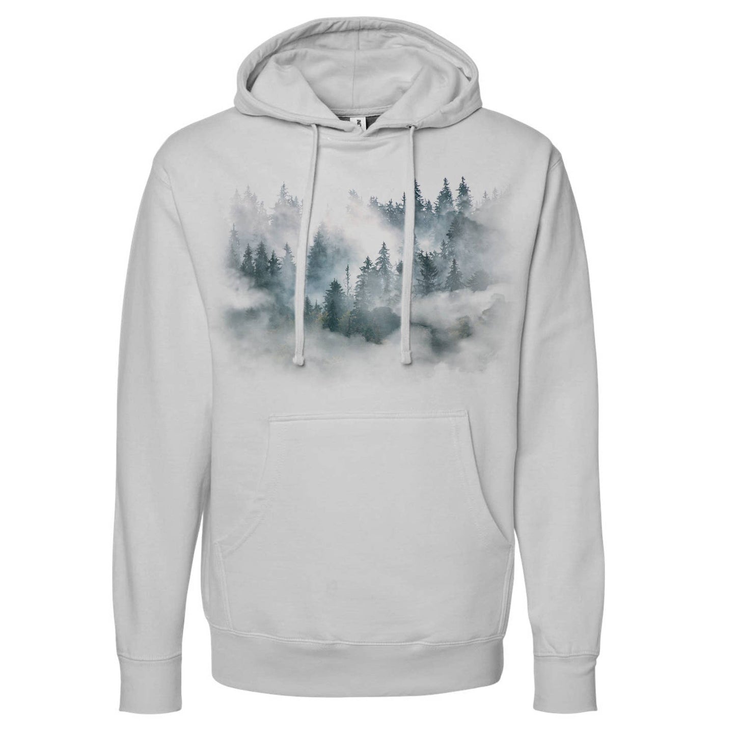 Black Lantern Colorful Forest and Clouds Men's Hoodie