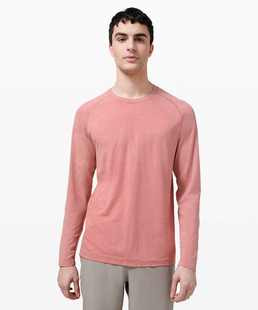 Lululemon Metal Vent Tech Long Sleeve Size XL Dusty Pink/Cherry Tint