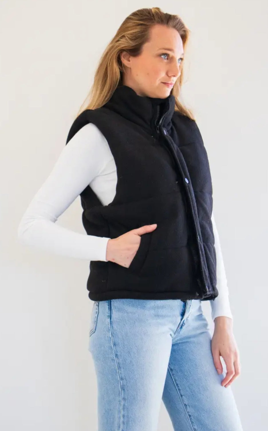 Priv Cora Knit Puffer Vest
