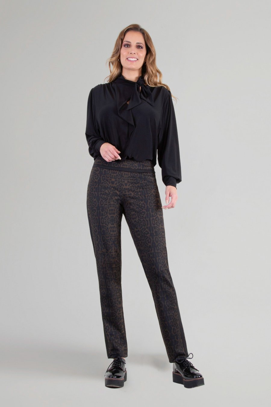 Raffinalla Brown Leopard Pants Made in Canada - DDBooski Clothing Co