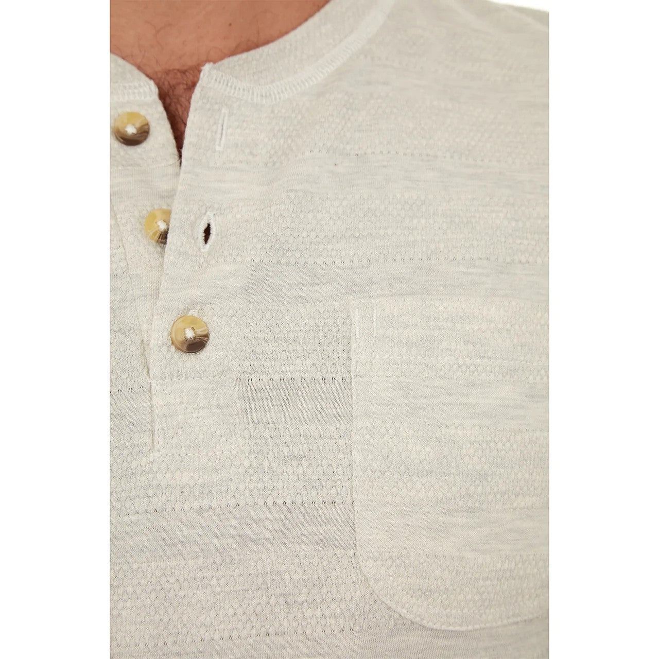 PX - Harper Long Sleeve Waffle Henley Oatmeal Size L