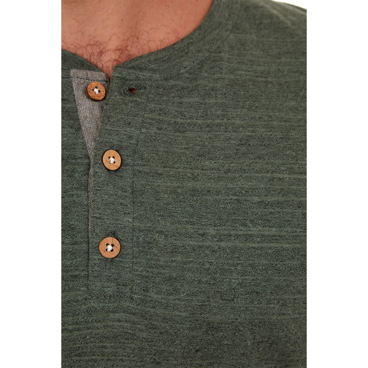 PX - Darius Long Sleeve Henley Olive