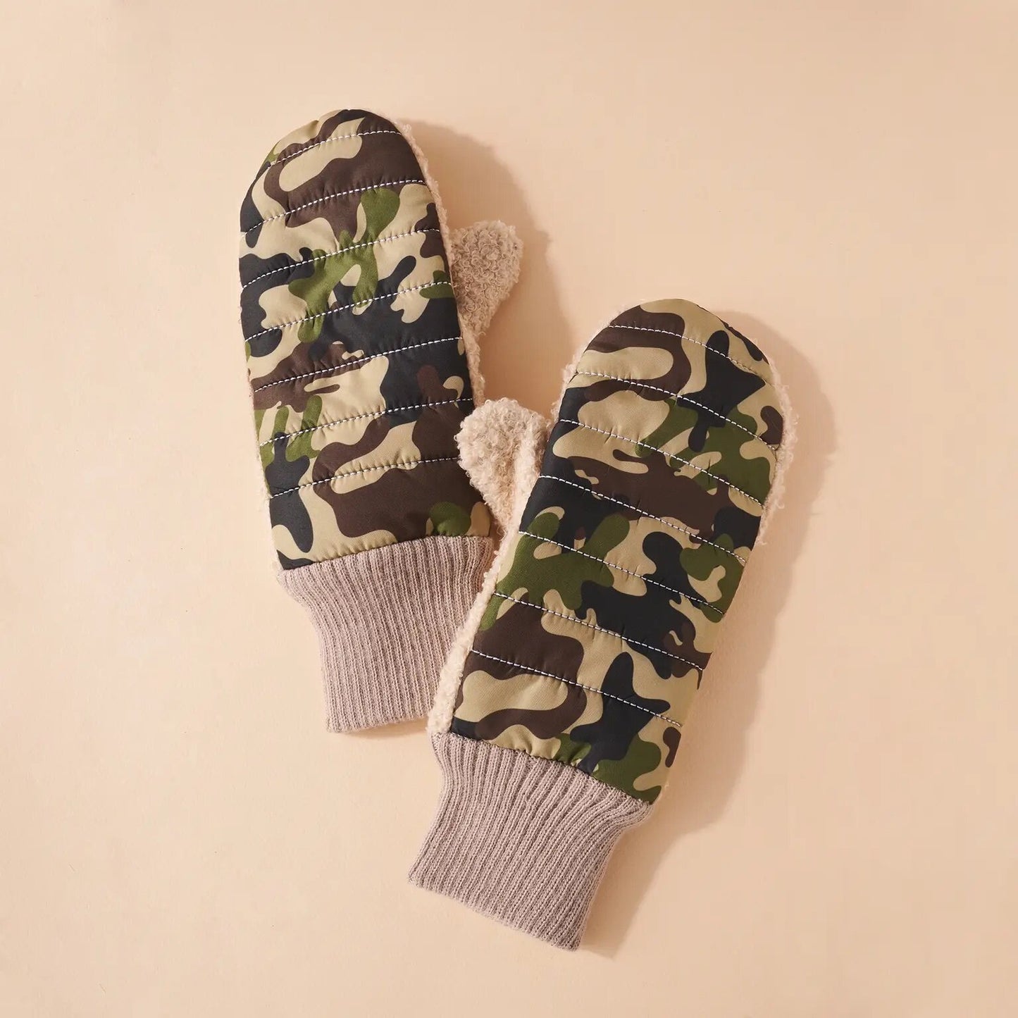 Camo Fleece Mittens