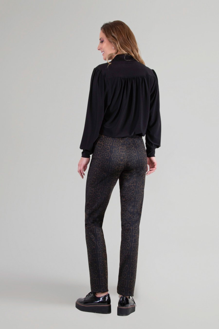 Raffinalla Brown Leopard Pants Made in Canada - DDBooski Clothing Co