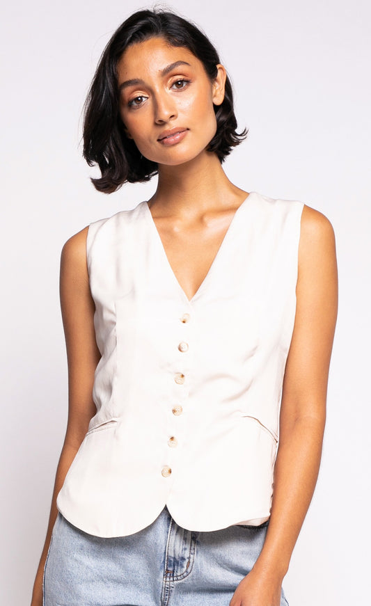 Pink Martini Collection Elena Vest Cream