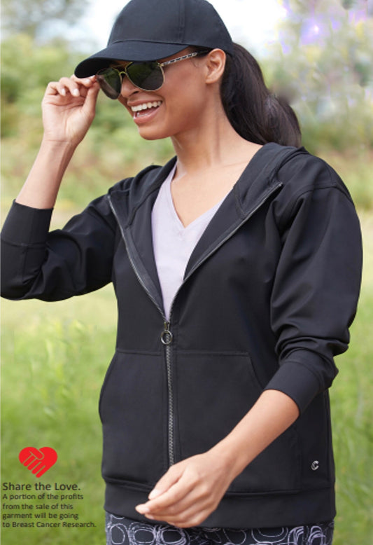 Carre Noir Zip Up Hoodie
