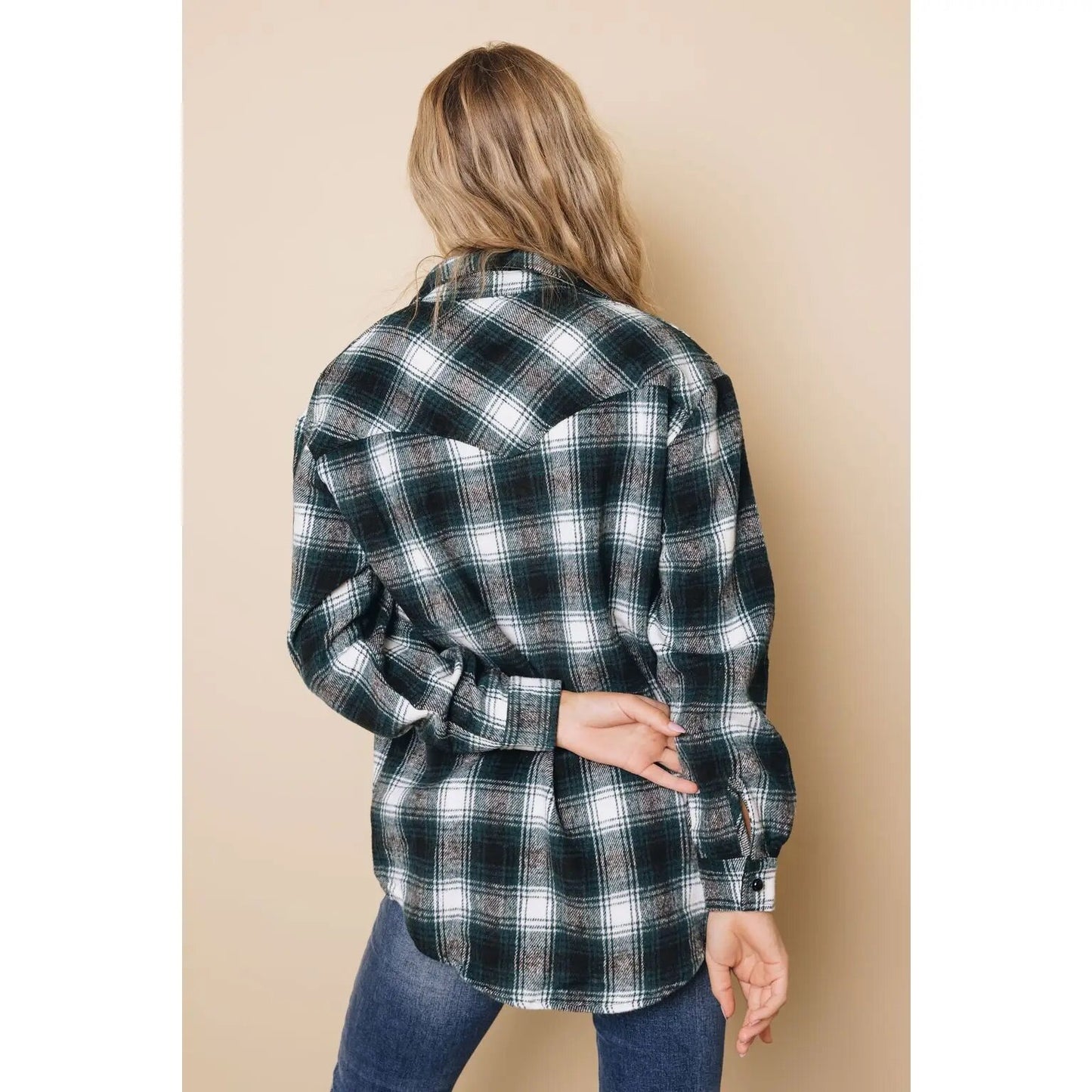 DDBooski Green Plaid Shacket