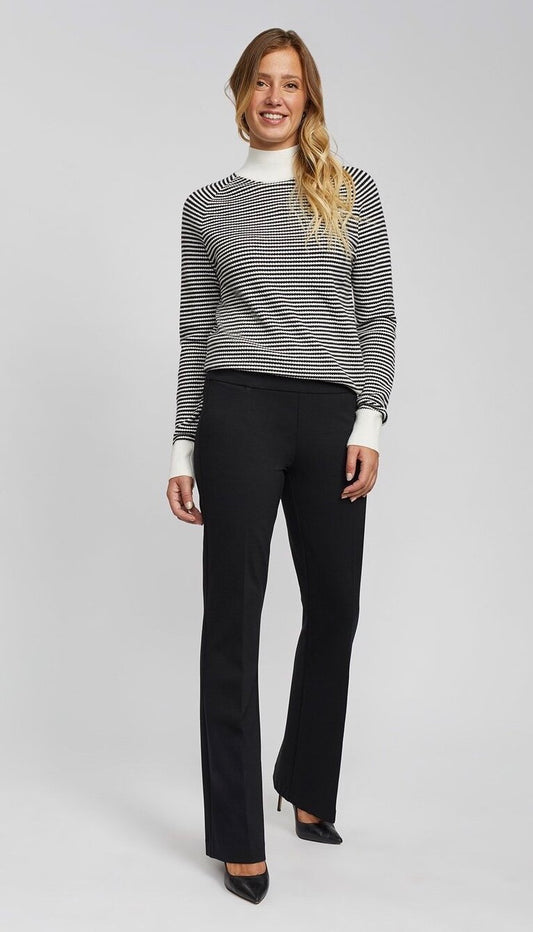 Renuar Straight Leg  Black Dress Pant