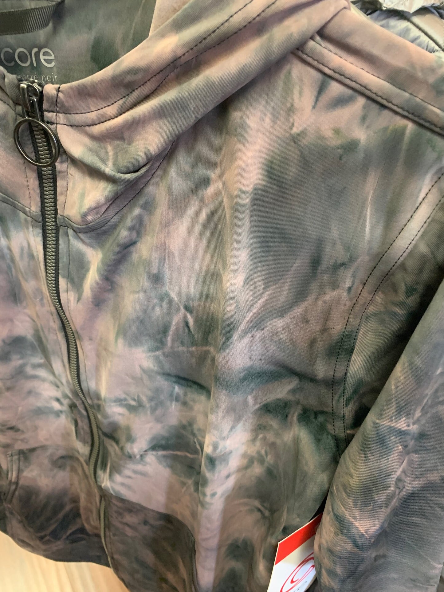 Carre Noir Zip Up Hoodie Tye Dye