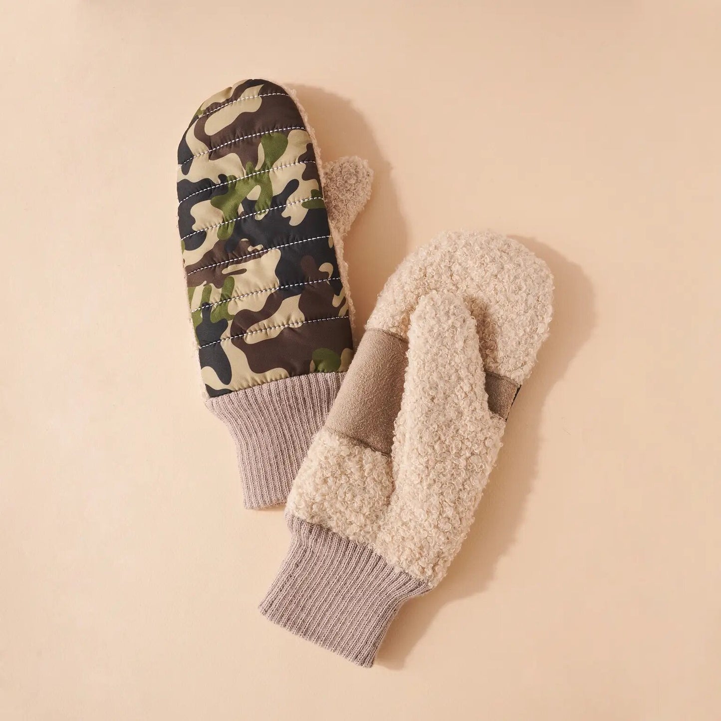 Camo Fleece Mittens
