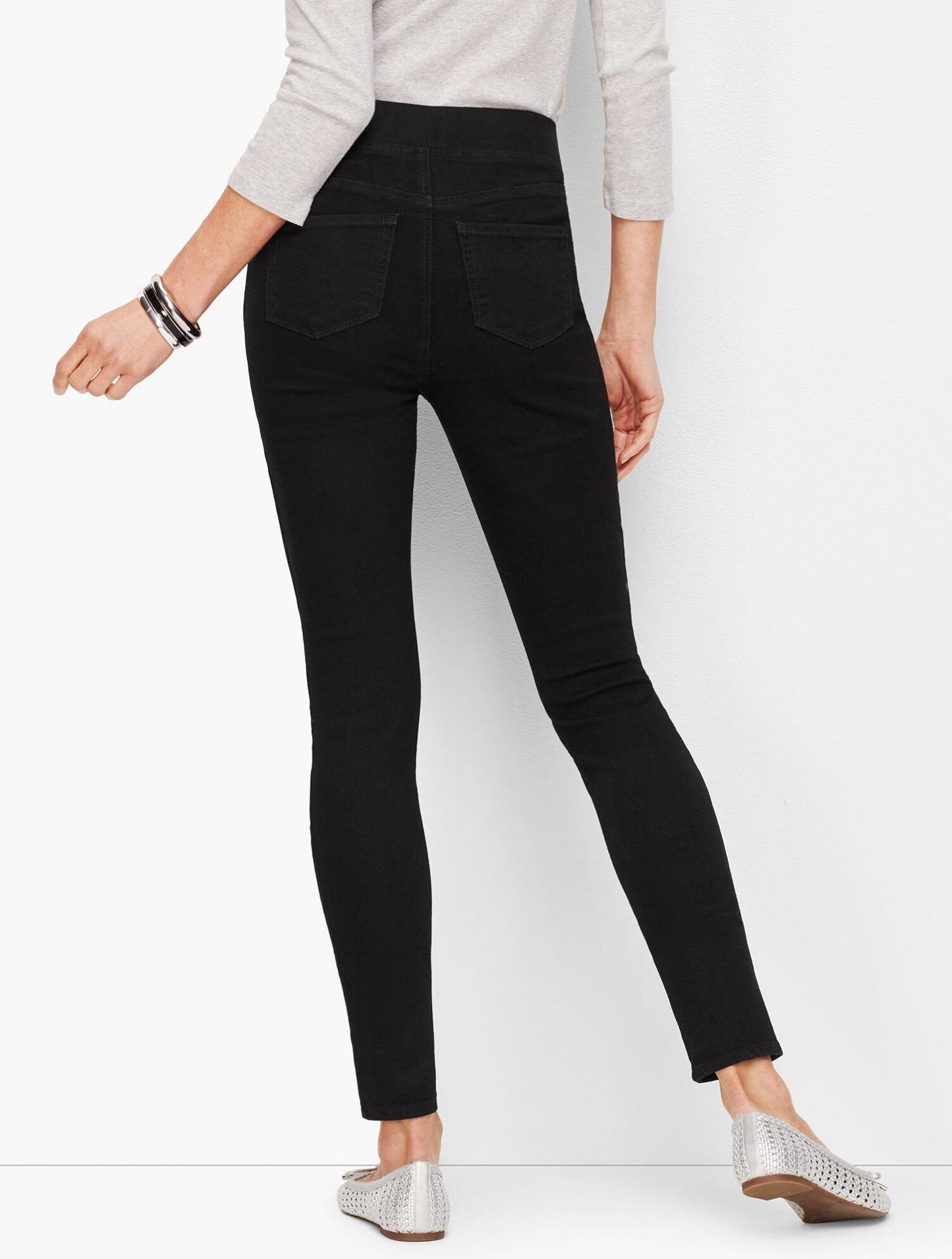Le Seta Slims Black Pull On Jegging by FDJ XS