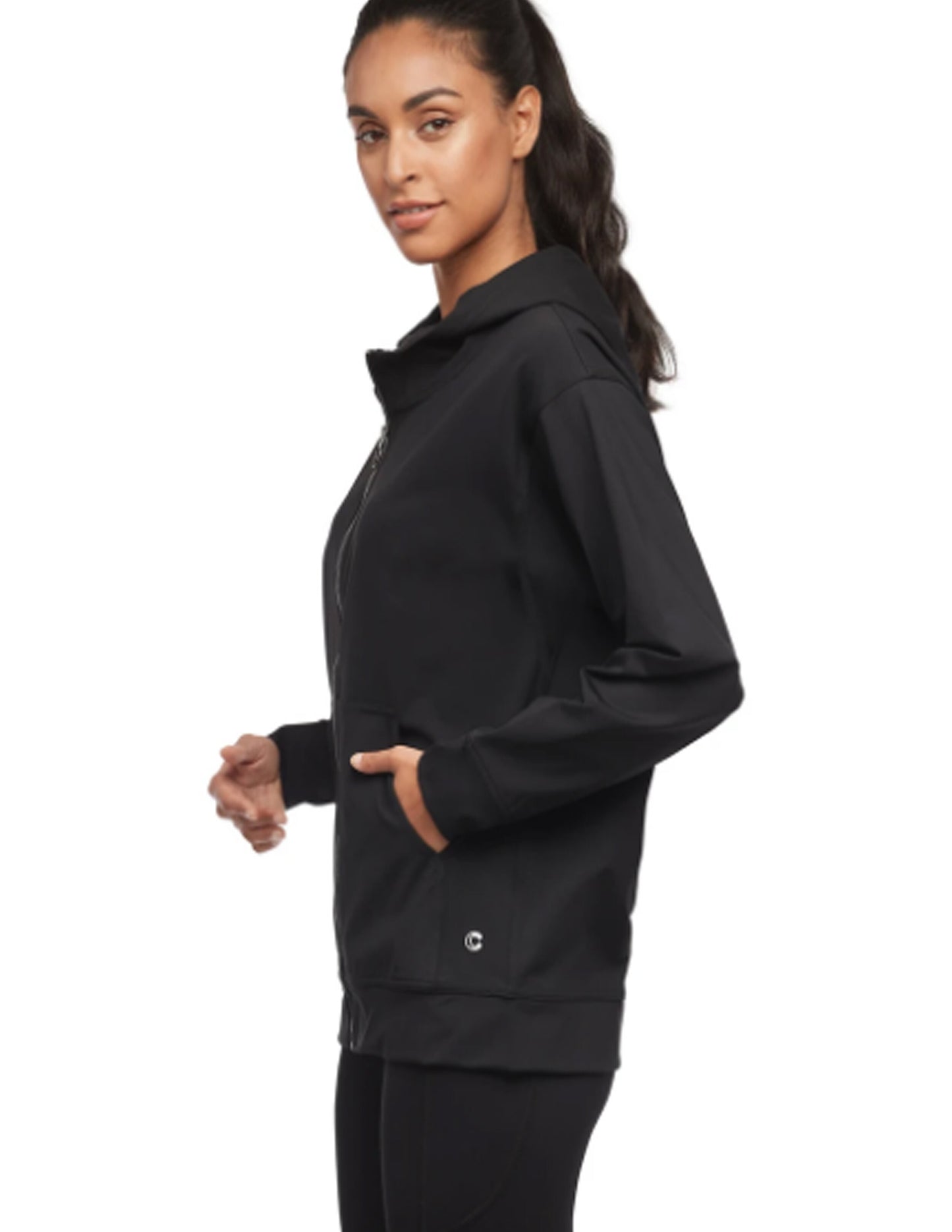 Carre Noir Zip Up Hoodie Tye Dye