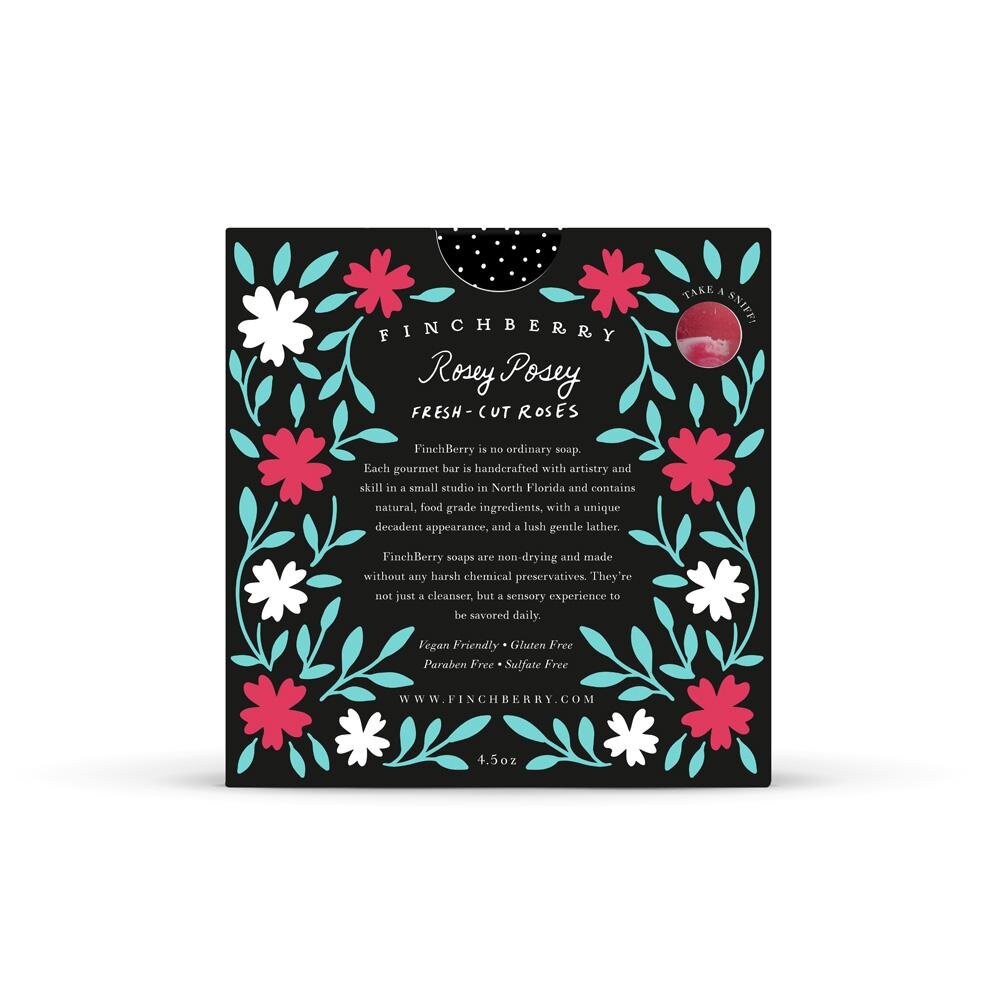 Finchberry Rosey Posey Vegan Soap
