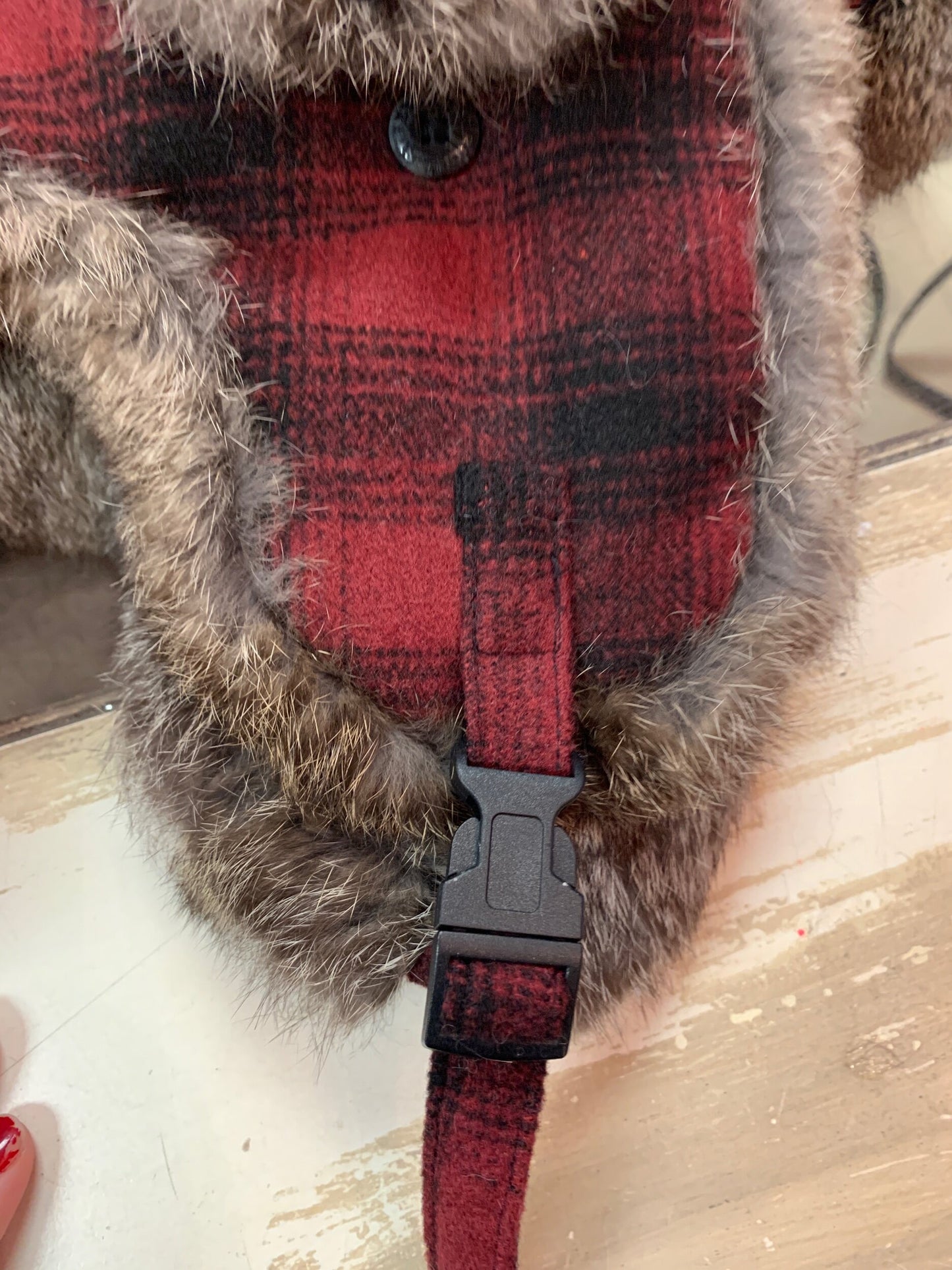 Woolrich Plaid Rabbit Fur Lined Trapper Hat Men's Large - DDBooski Clothing Co