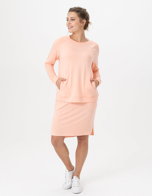 Renuar Jersey Skirt Flamingo