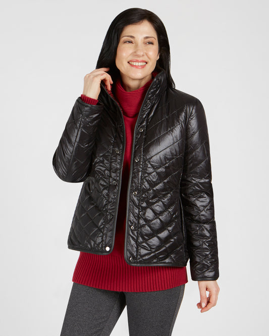 Renuar Silver Puffy Coat Reversible