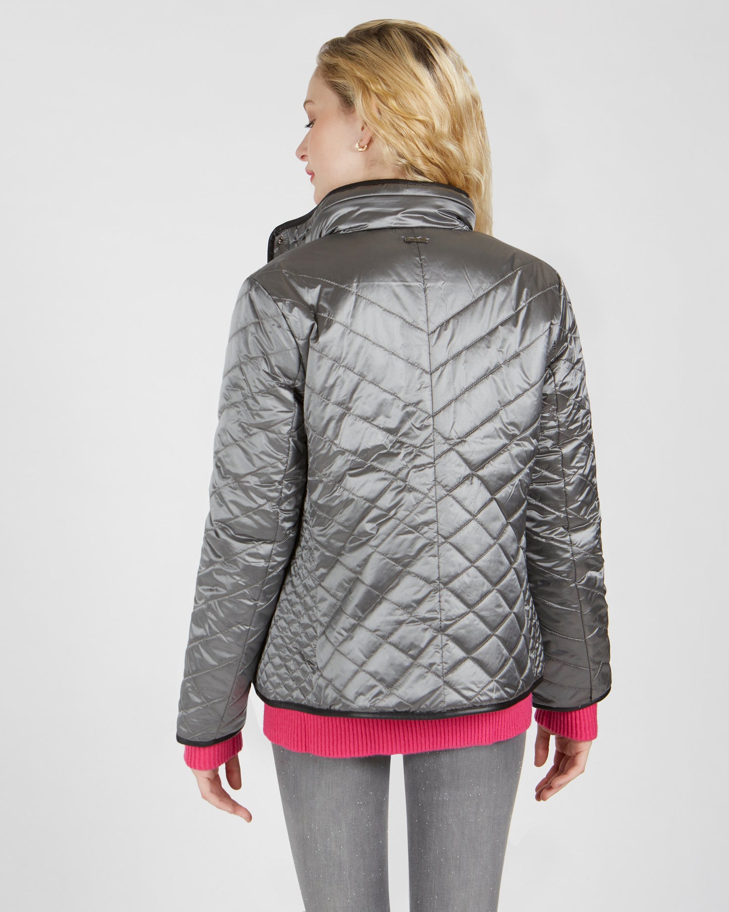 Renuar Silver Puffy Coat Reversible