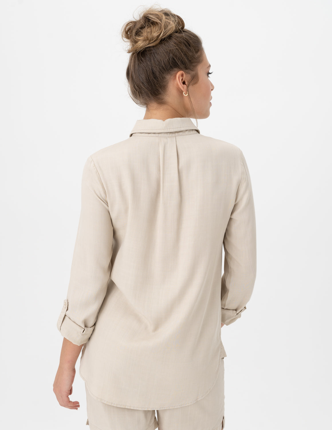 Renuar Tencel Blouse Cashew