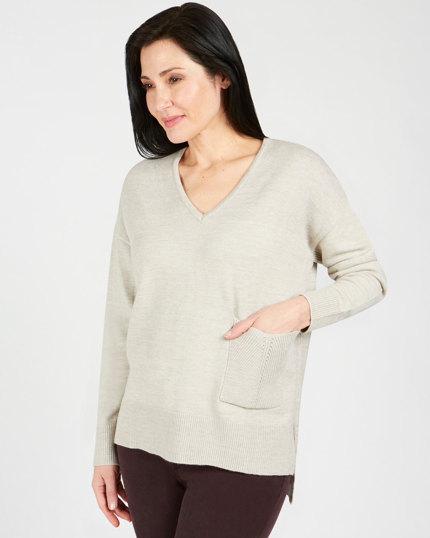 Renuar Sweater with Pocket Black