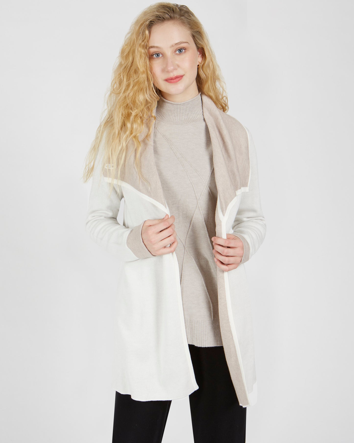 Renuar Black Sweater Coat