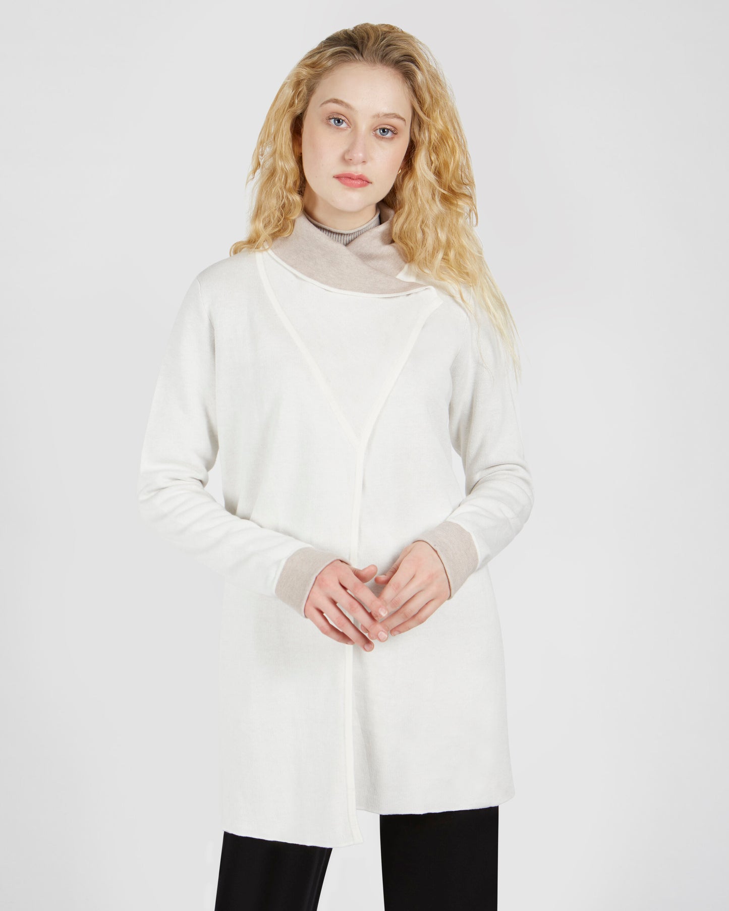 Renuar Black Sweater Coat