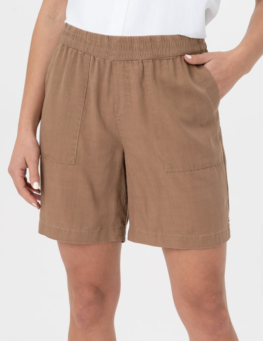Renuar Tencel Nutmeg Shorts