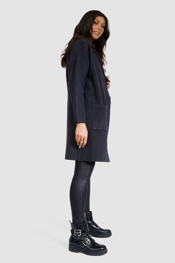 Raffinalla Black Fringe Cardigan