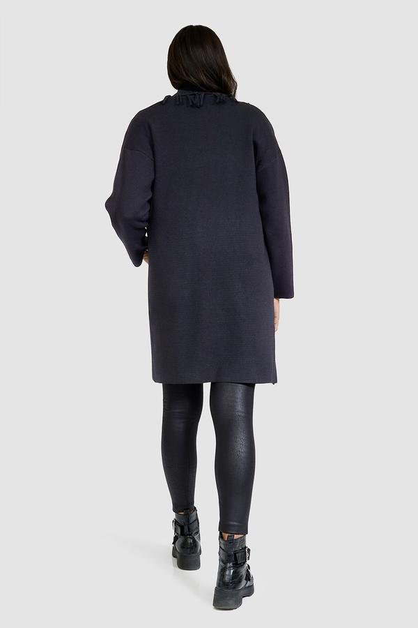 Raffinalla Black Fringe Cardigan
