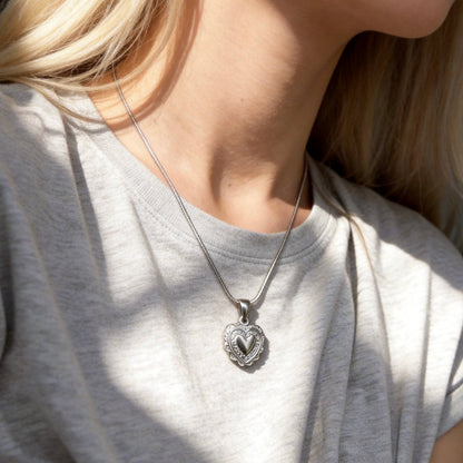 Aurea Jewelry - Stainless Steel Heart Pendant Necklace