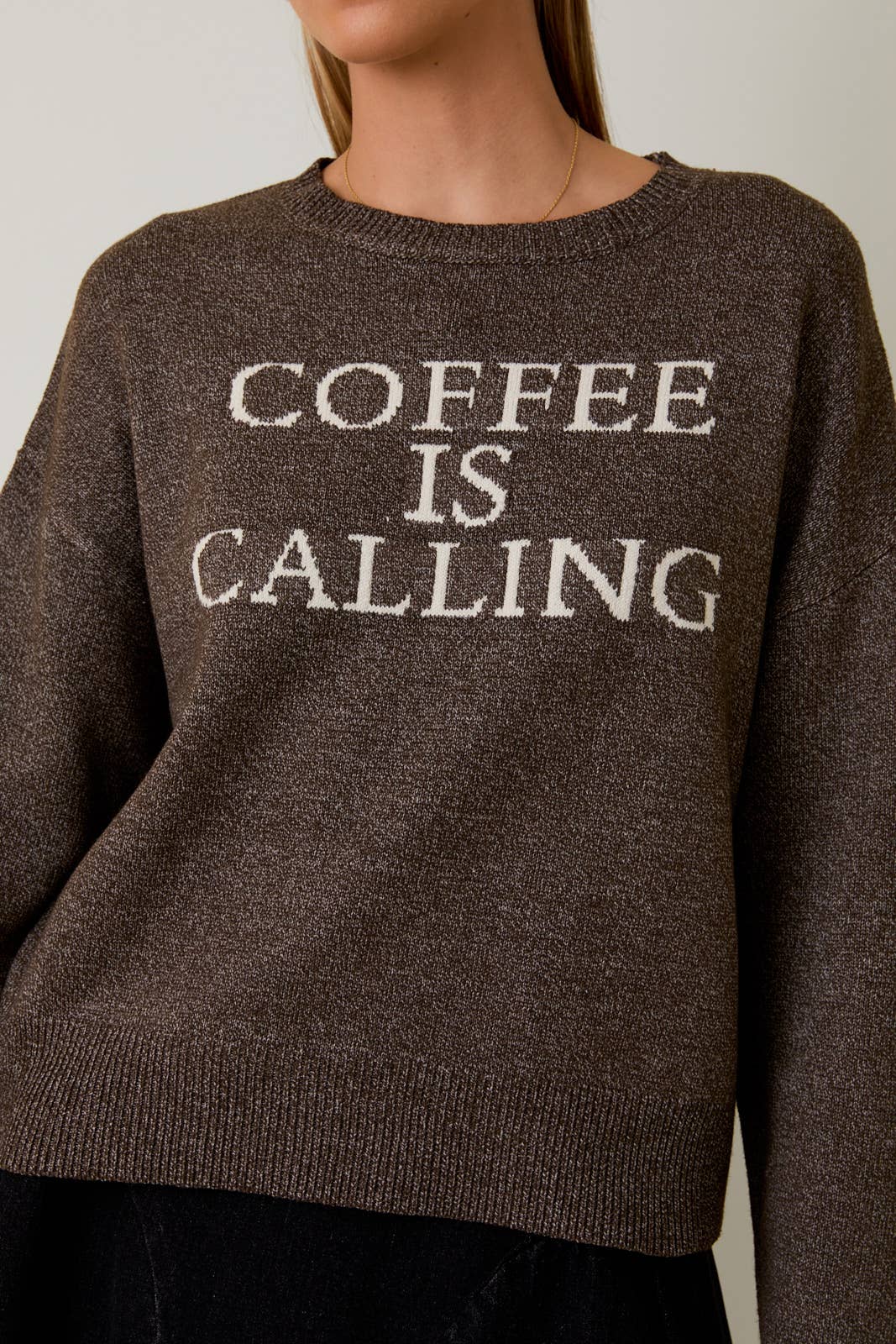 Sunday Edition 'COFFEE IS CALLING' SWEATER