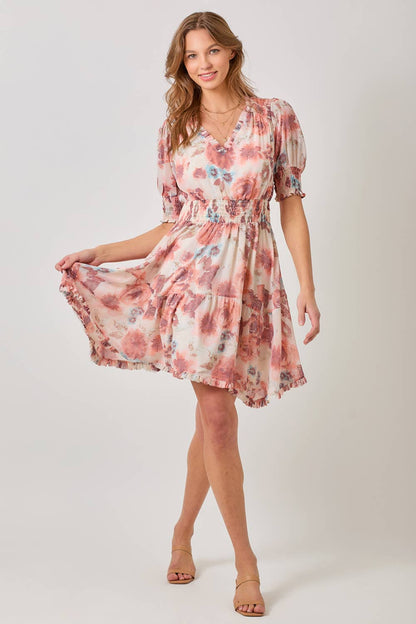 Mystree Hi Lo Floral Dress