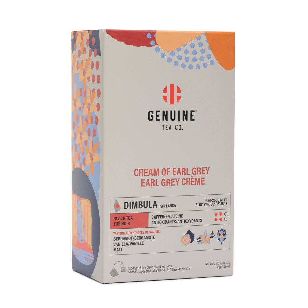 Genuine Tea - Pyramid Tea Bags - Cream of Earl Grey Black Tea