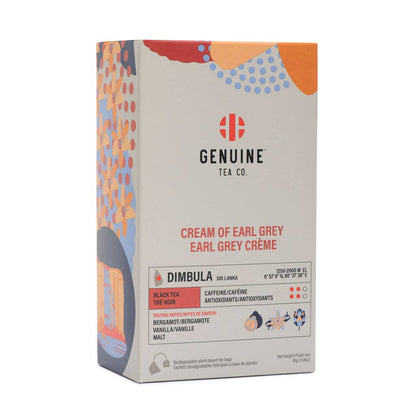 Genuine Tea - Pyramid Tea Bags - Cream of Earl Grey Black Tea